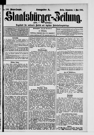 Staatsbürger-Zeitung on May 5, 1906