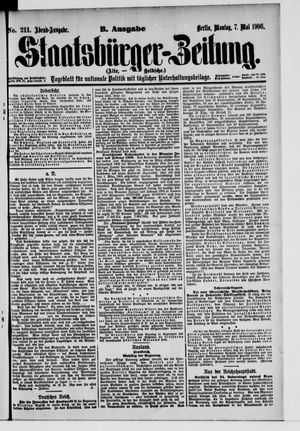 Staatsbürger-Zeitung vom 07.05.1906
