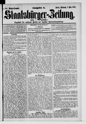 Staatsbürger-Zeitung on May 9, 1906