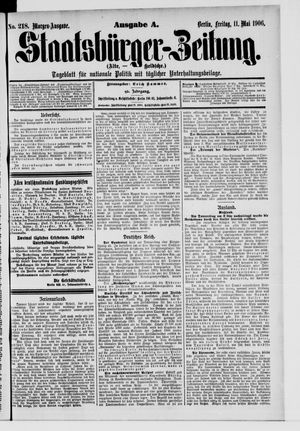 Staatsbürger-Zeitung vom 11.05.1906