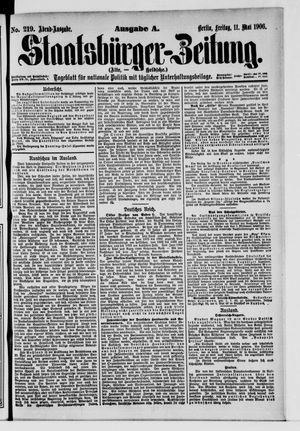 Staatsbürger-Zeitung vom 11.05.1906