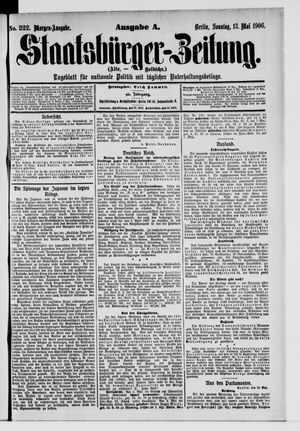 Staatsbürger-Zeitung on May 13, 1906