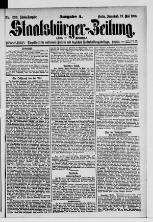Staatsbürger-Zeitung on May 19, 1906