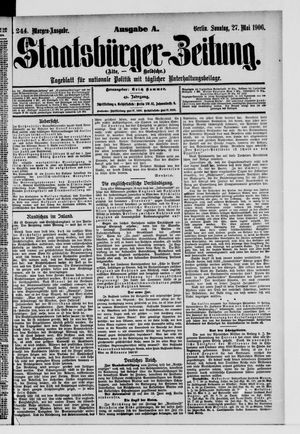 Staatsbürger-Zeitung on May 27, 1906