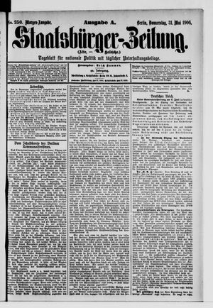 Staatsbürger-Zeitung vom 31.05.1906