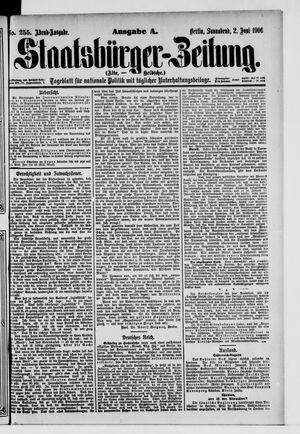 Staatsbürger-Zeitung on Jun 2, 1906