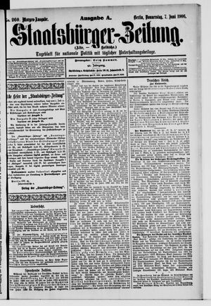 Staatsbürger-Zeitung on Jun 7, 1906