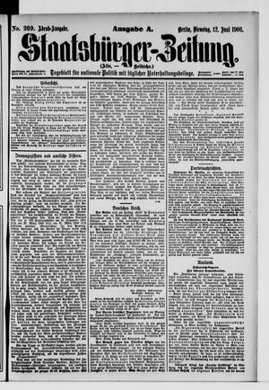 Staatsbürger-Zeitung on Jun 12, 1906