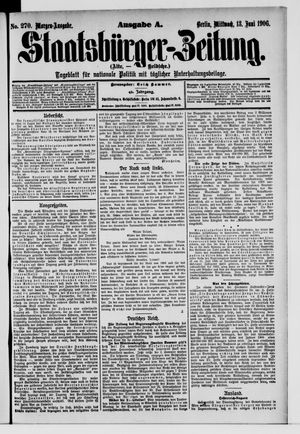 Staatsbürger-Zeitung on Jun 13, 1906