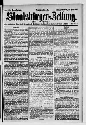 Staatsbürger-Zeitung on Jun 14, 1906