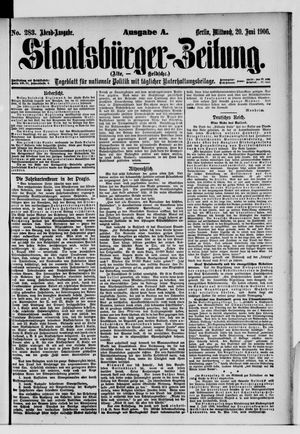 Staatsbürger-Zeitung on Jun 20, 1906