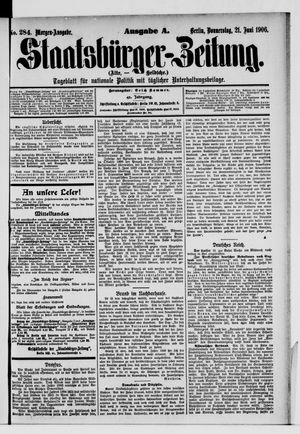 Staatsbürger-Zeitung vom 21.06.1906