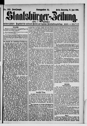 Staatsbürger-Zeitung vom 21.06.1906