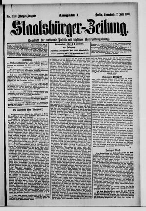 Staatsbürger-Zeitung vom 07.07.1906