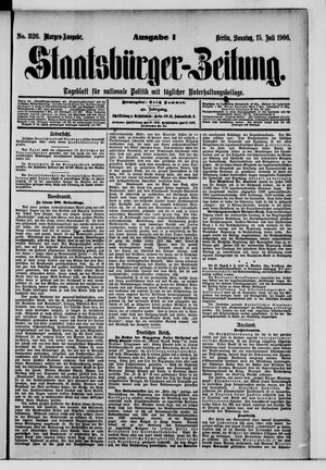 Staatsbürger-Zeitung vom 15.07.1906