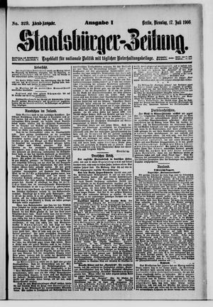 Staatsbürger-Zeitung vom 17.07.1906