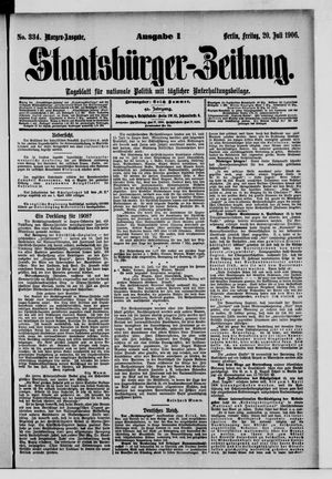Staatsbürger-Zeitung on Jul 20, 1906