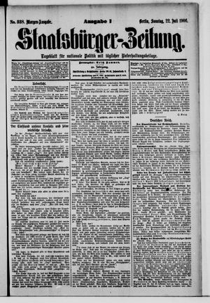 Staatsbürger-Zeitung vom 22.07.1906