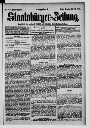 Staatsbürger-Zeitung vom 31.07.1906