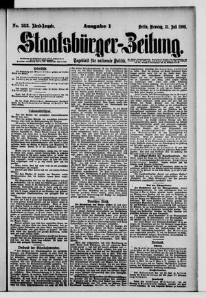 Staatsbürger-Zeitung vom 31.07.1906