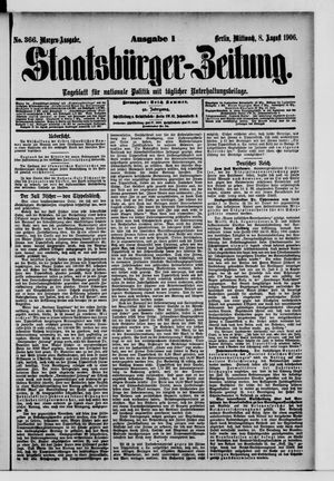 Staatsbürger-Zeitung vom 08.08.1906