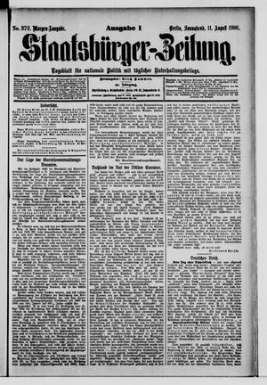 Staatsbürger-Zeitung vom 11.08.1906