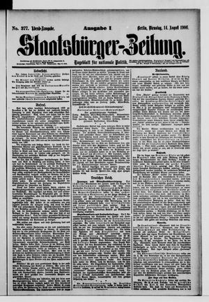 Staatsbürger-Zeitung on Aug 14, 1906
