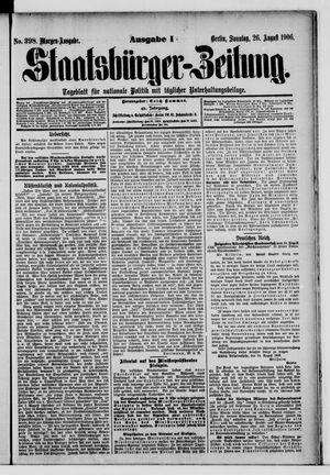 Staatsbürger-Zeitung vom 26.08.1906