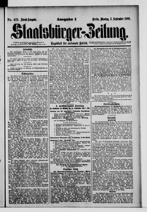 Staatsbürger-Zeitung vom 03.09.1906