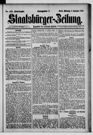 Staatsbürger-Zeitung on Sep 5, 1906
