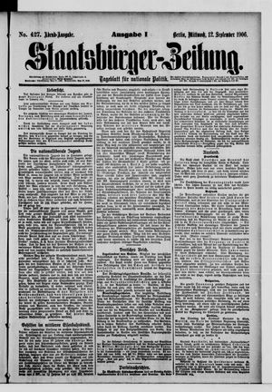 Staatsbürger-Zeitung on Sep 12, 1906