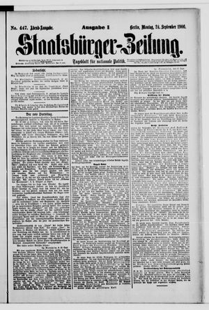 Staatsbürger-Zeitung vom 24.09.1906