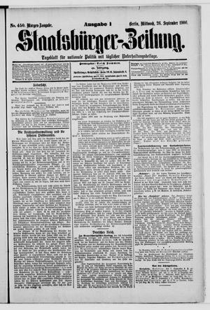 Staatsbürger-Zeitung vom 26.09.1906