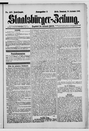 Staatsbürger-Zeitung vom 29.09.1906
