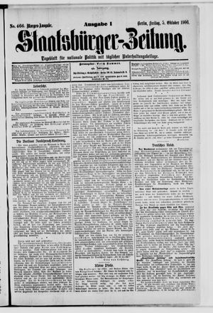 Staatsbürger-Zeitung vom 05.10.1906