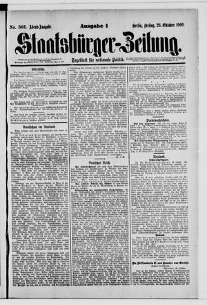 Staatsbürger-Zeitung vom 26.10.1906