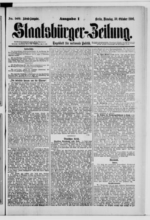 Staatsbürger-Zeitung vom 30.10.1906
