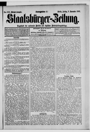 Staatsbürger-Zeitung vom 09.11.1906