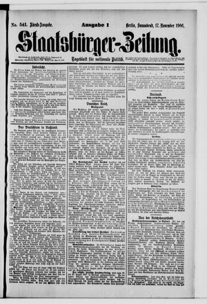 Staatsbürger-Zeitung vom 17.11.1906