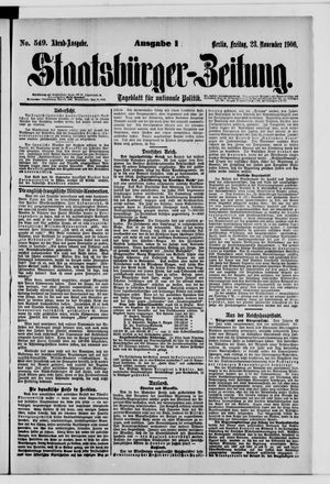 Staatsbürger-Zeitung vom 23.11.1906