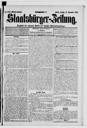 Staatsbürger-Zeitung vom 30.11.1906