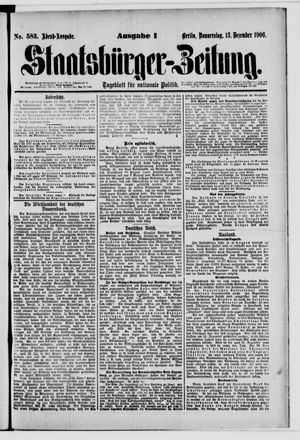 Staatsbürger-Zeitung vom 13.12.1906