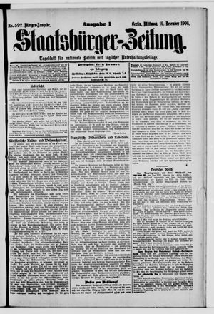 Staatsbürger-Zeitung vom 19.12.1906