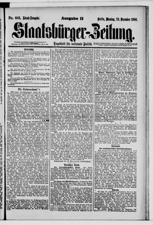 Staatsbürger-Zeitung vom 24.12.1906
