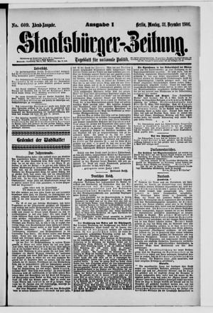 Staatsbürger-Zeitung vom 31.12.1906