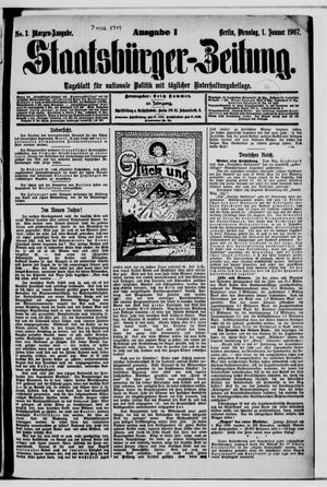 Staatsbürger-Zeitung on Jan 1, 1907