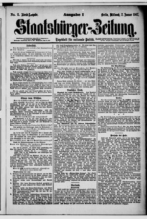 Staatsbürger-Zeitung on Jan 2, 1907