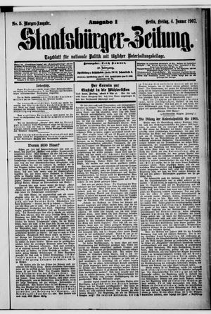 Staatsbürger-Zeitung on Jan 4, 1907