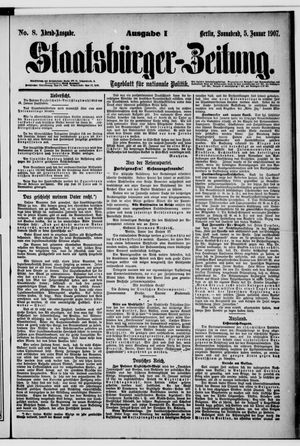 Staatsbürger-Zeitung vom 05.01.1907