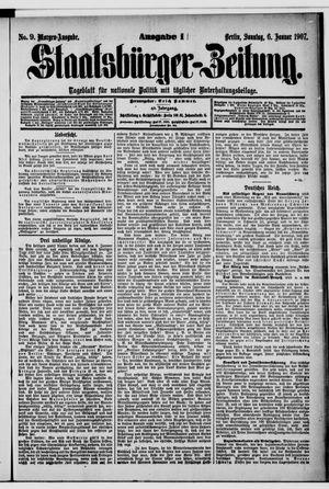 Staatsbürger-Zeitung vom 06.01.1907